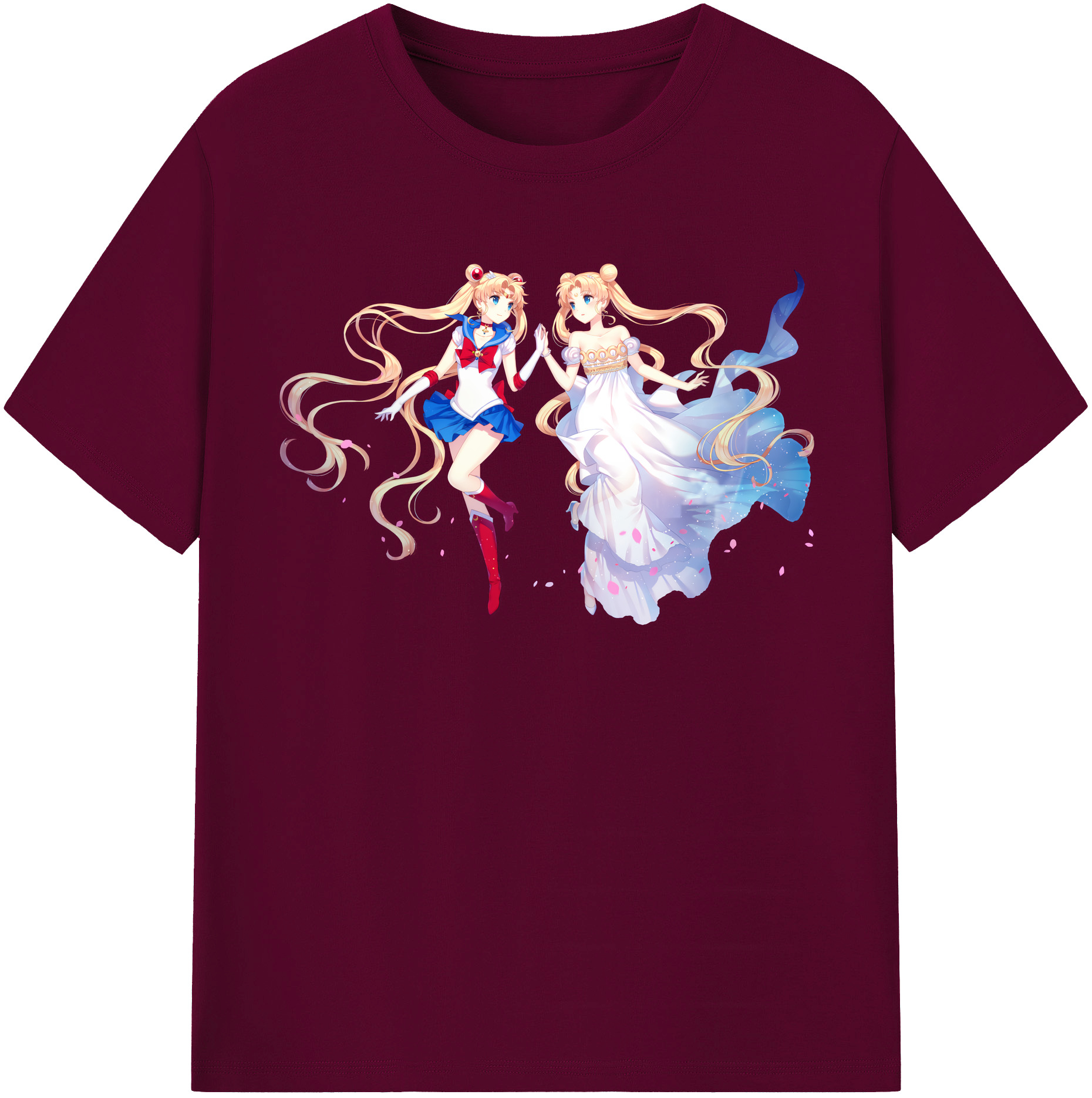 （画像用） 美少女戦士セーラームーン 月野 うさぎ つきの うさぎ Sailor Moon Tsukino Usagi レディースカジュアルプリントTシャツ（綿100％）